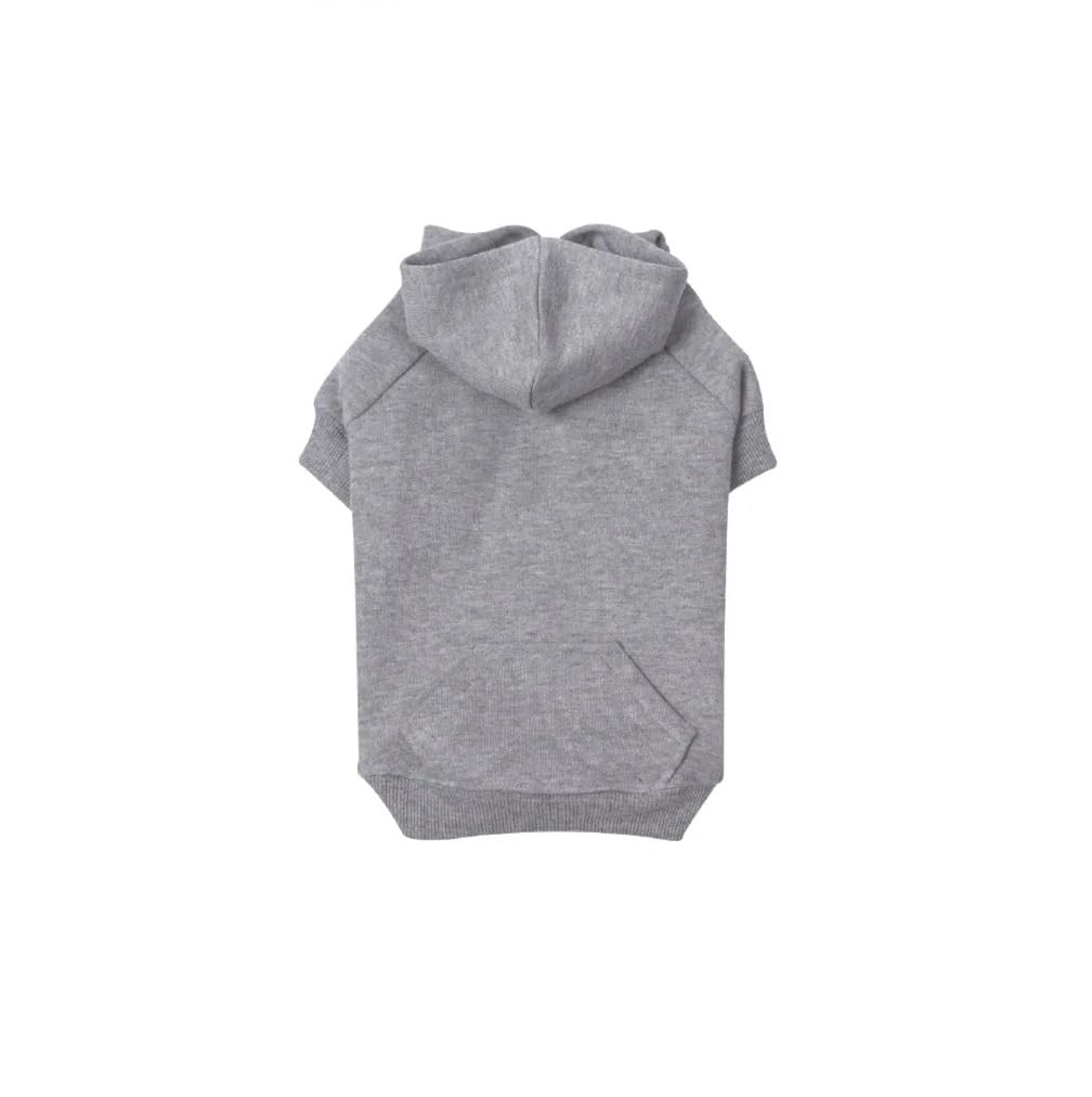 Zack & Zoey Basic Hoodie For Dogs, 30'' Xx-Large, Heather Gray