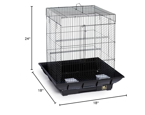 Prevue Hendryx Sp850B/B Clean Life Cockatiel Cage, Black, 1/2'