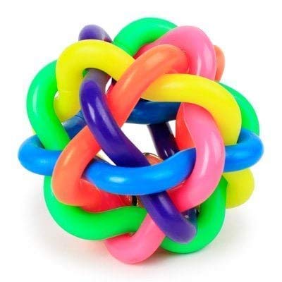 Woofy Ring Ball With Bell Dog Toy  Small Size Pack Of 1