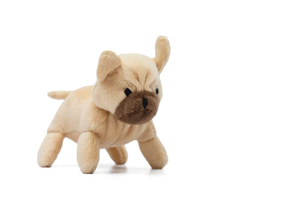 Oscar Newman French Bulldog Pipsqueak Toy, 5-Inch Length, Tan