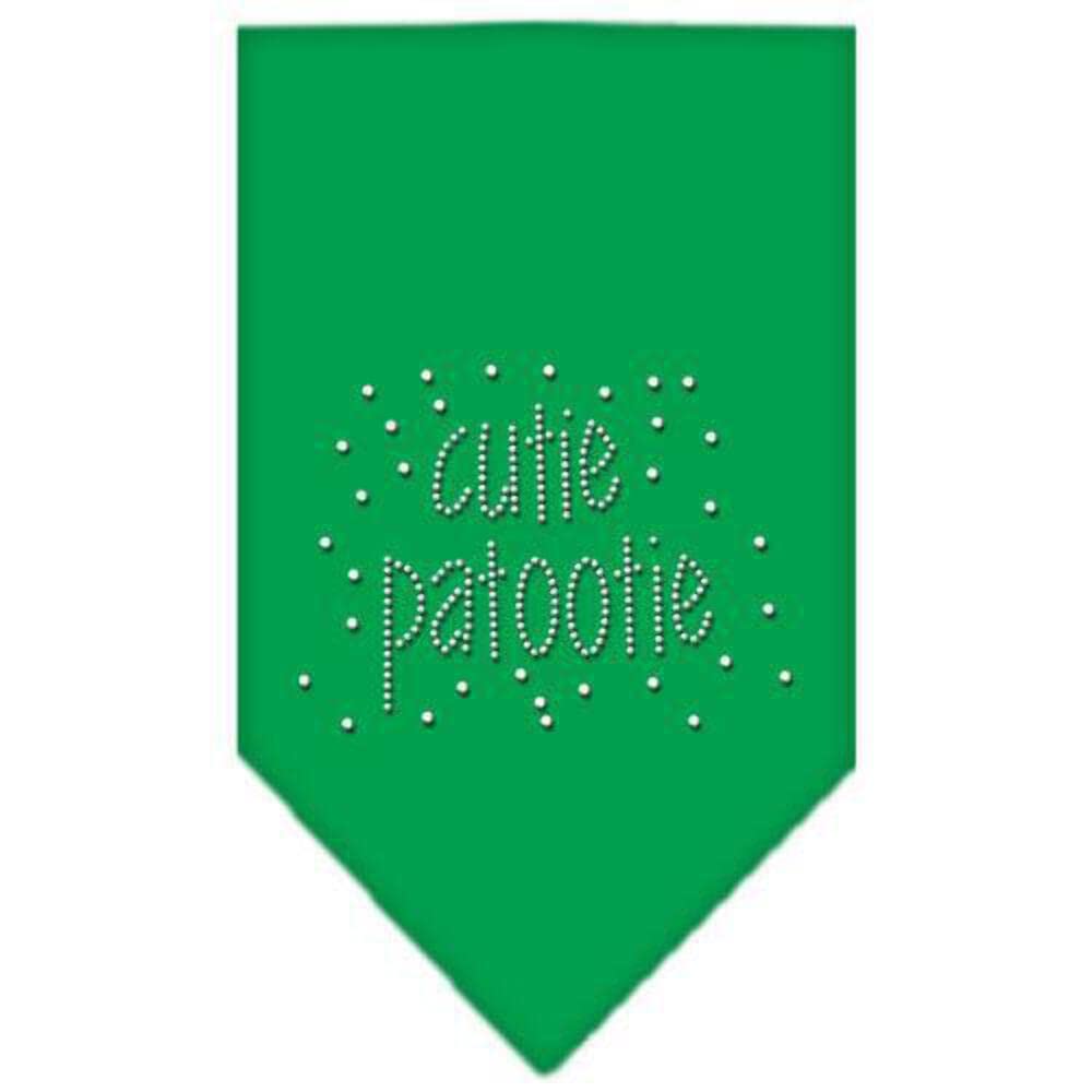 Mirage Pet Products Cutie Patootie Rhinestone Bandana, Small, Turquoise