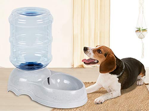 Toriox Plastic Automatic Food Water Dispenser, SelfDispensing Gravity Pet Feeder, Dog And Cat Water Dispenser, Food Dish Bowl B