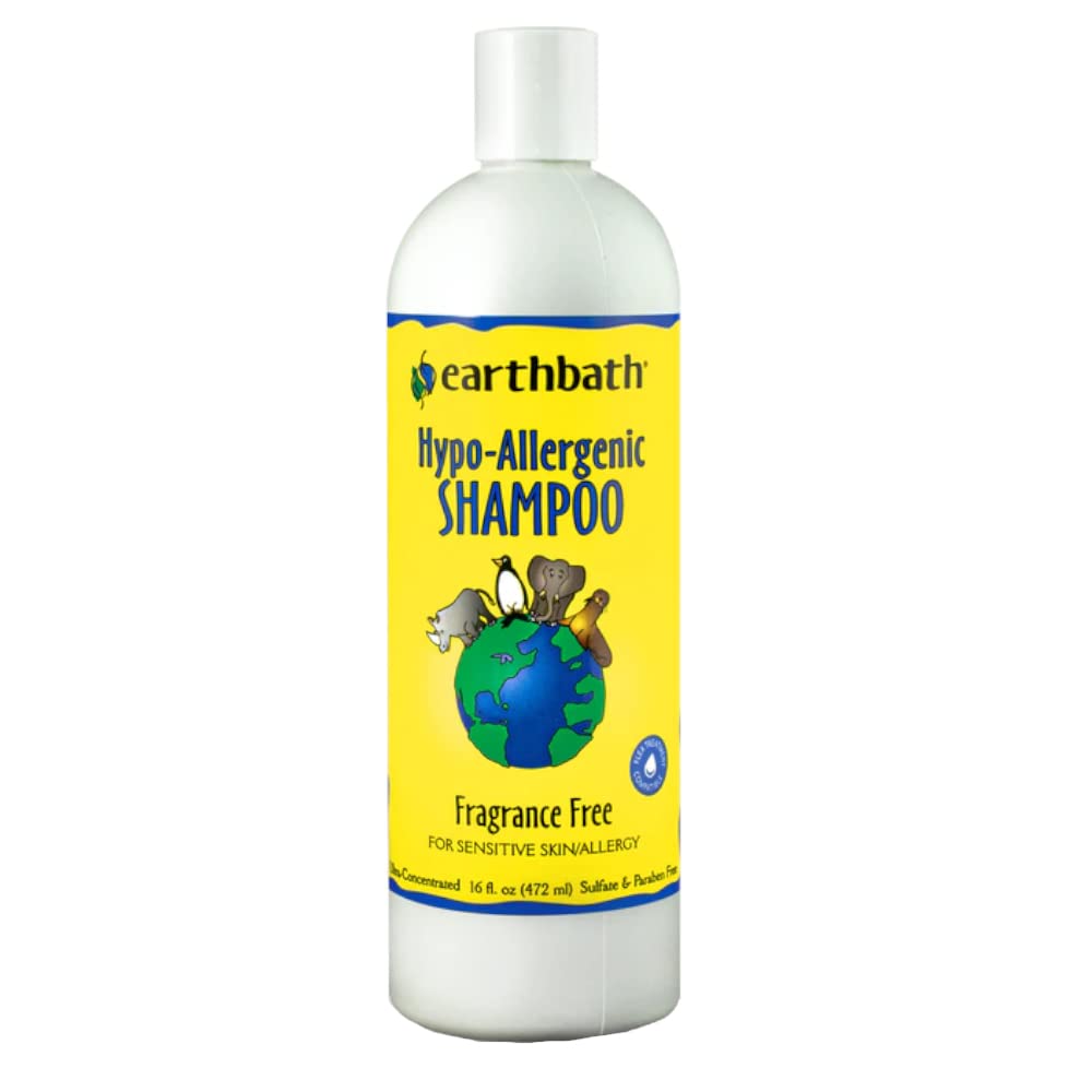Earthbath Hypoallergenic Natural Aloe Dog Shampoo - Puppy Shampoo For Dry, Itchy, & Sensitive Skin, Dog & Cat Anti Itch Pet Wash