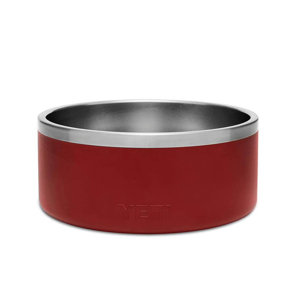 YETI Boomer 8, Stainless Steel, Non-Slip Dog Bowl, Holds 64 Ounces, Brick Red