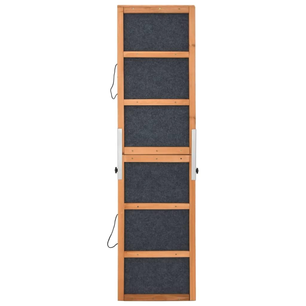 vidaXL Green Dog Ramp - Solid Fir Wood and Non-Slip Asphalt Surface for Sturdy, Safe, and Convenient Pet Assistance