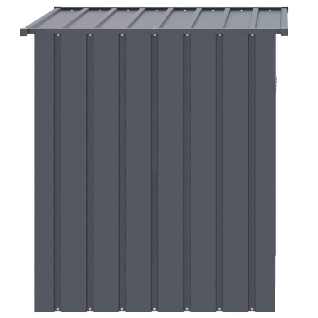 vidaXL Dog House with Roof Anthracite 43.3x40.6x42.9 Galvanized Steel