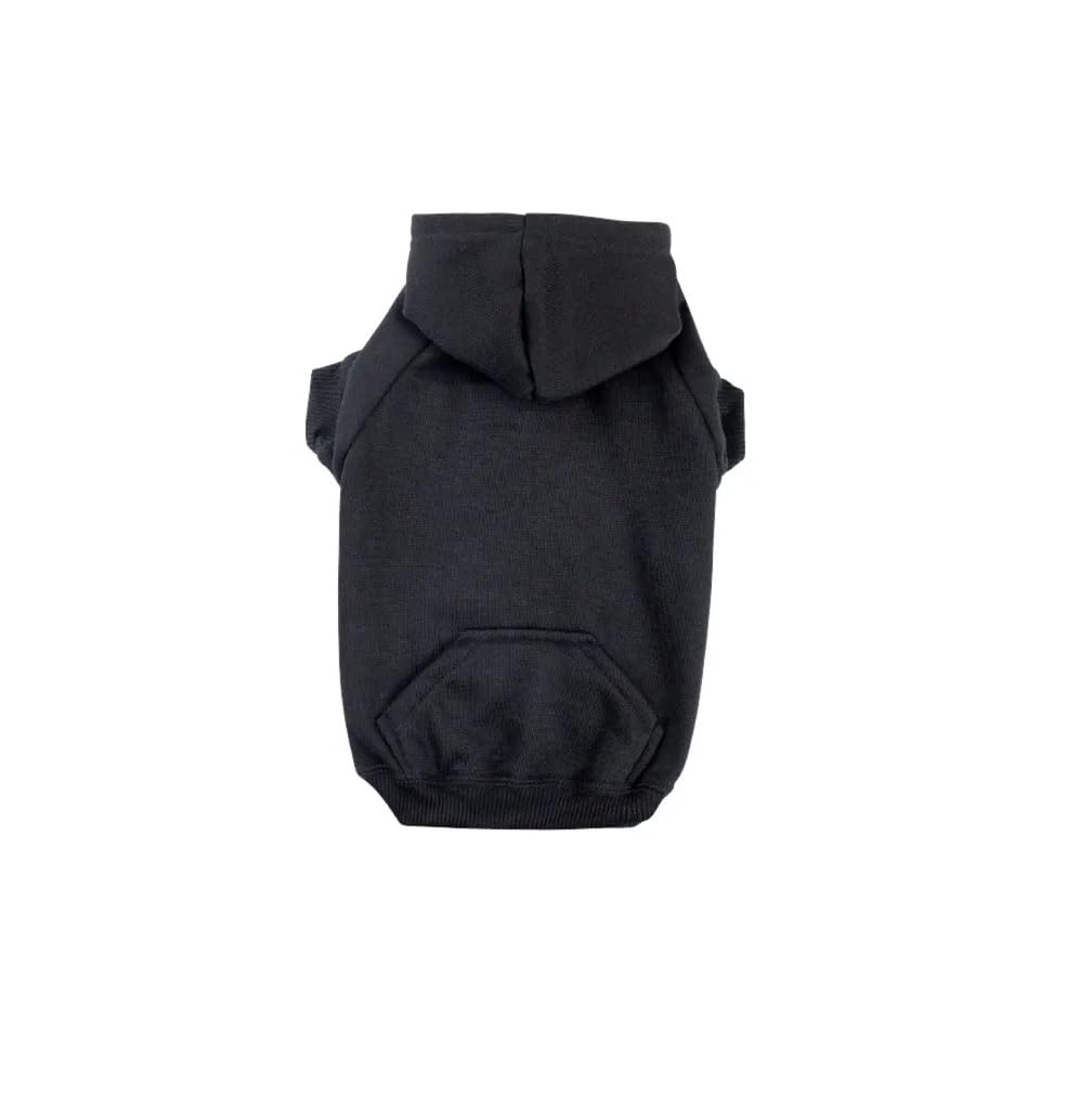 Zack & Zoey Fleece-Lined Hoodie for Dogs, 20 Large, Black