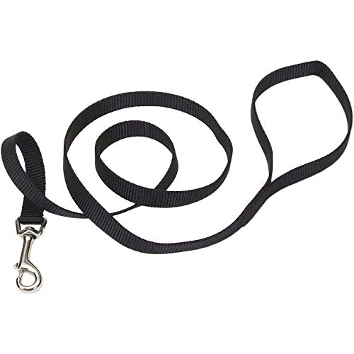 Dog Leash - Nylon - 4 Ft. Black With A Width Of 58 In.