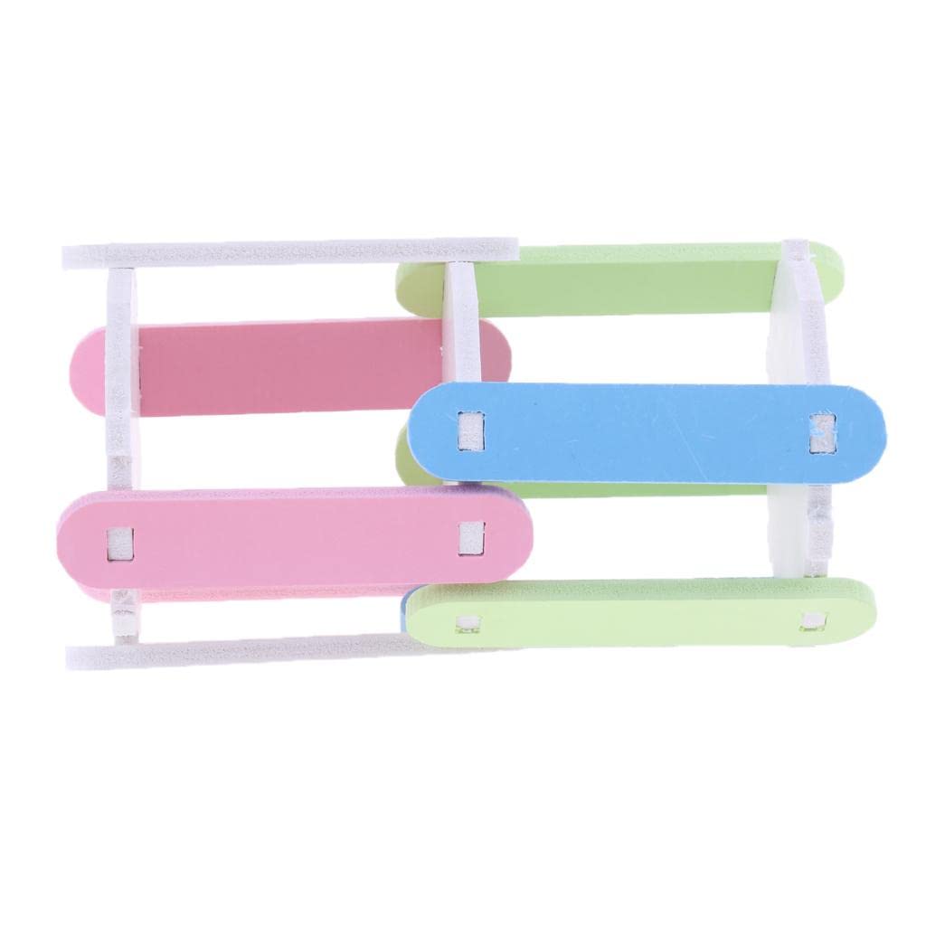 Saz Dekor Wooden Hamster Tube Tunnel Toy Hideout Bed Nest House Tubes Chewing Toys M