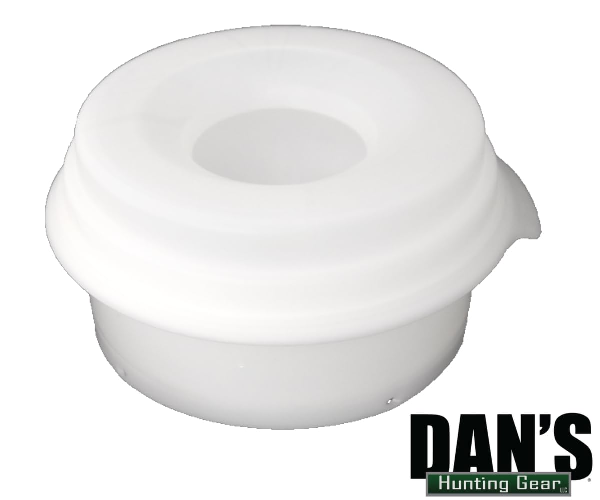 DAN'S Hunting Gear Original Buddy Bowl - Spill Proof Water Bowl, 44oz, Natural, Medium, Made in USA, FDA Non-Toxic Polyethylene