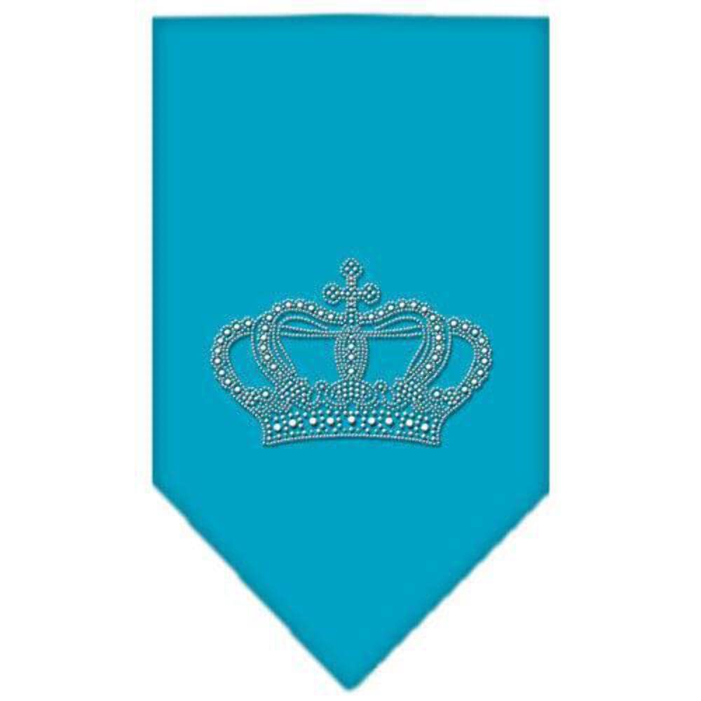 Mirage Pet Products Crown Rhinestone Bandana, Large, Red