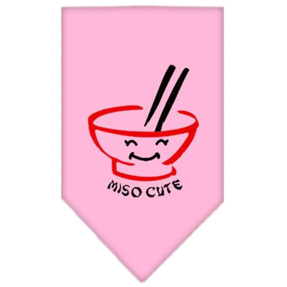 Mirage Pet Products Miso Cute Screen Print Bandana, Large, Purple