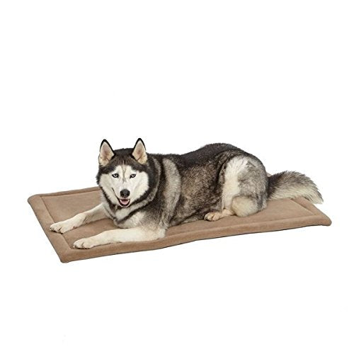 Midwest Homes For Pets Deluxe Micro Terry Pet Bed/Crate Mat, X-Large, Taupe
