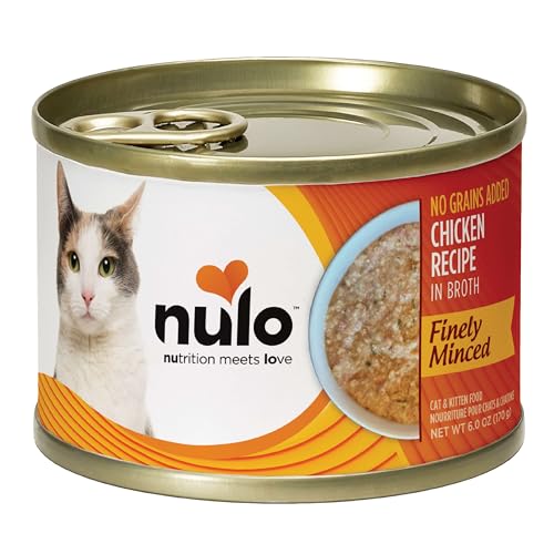 Nulo Finely Minced Chicken Flavor Wet Canned Cat Food, 6.0 Ounce (Pack of 8)