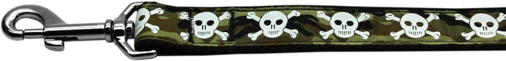 Pet Dog & Cat Nylon Collar or Leash, "Camo Skulls" 3/8" w x 6 ft. leash