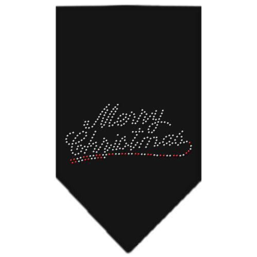Mirage Pet Products Merry Christmas Rhinestone Bandana, Small, Purple