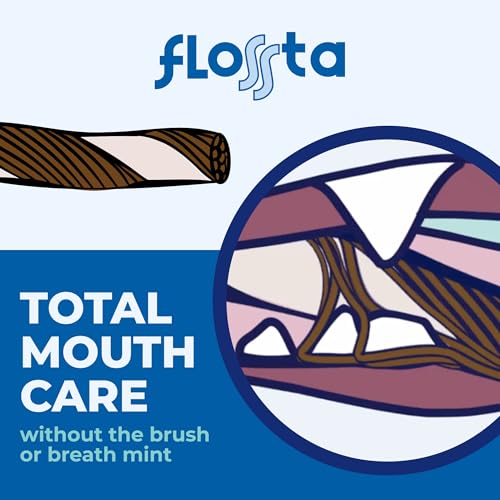 N-Bone FLOSSta Dual Action Dental Chews Mint Flavor, 12-oz Bag