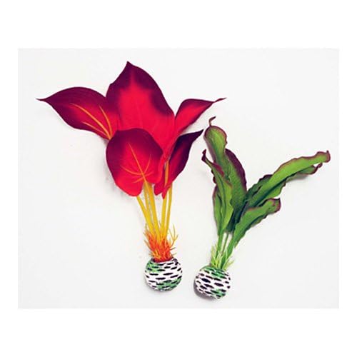 Biorb Silk Plant Set Large Green & Red
