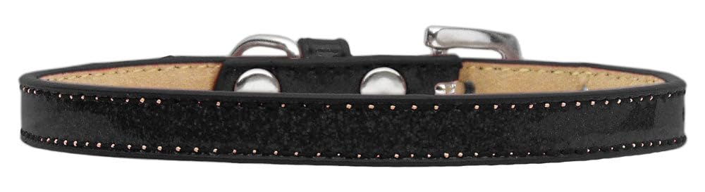 Mirage Pet Products Plain Ice Cream Dog Collar, Size 14, Black