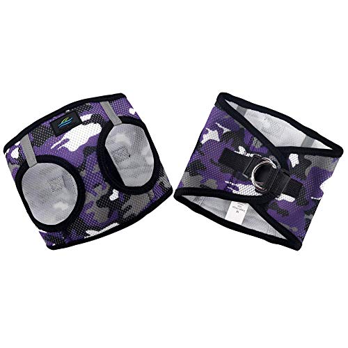 Doggie Design No Choke Dog Harness - Simple Step-In And Go Dog Vest For Small, Medium, And Large Breeds - Breathable Mesh Polyester Pet Harness - Purple Camo - 2Xl