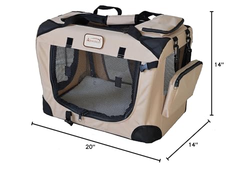 Armarkat Pet Carrier Beige, PC201B, Multiple Pockets
