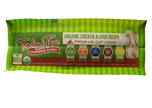Tender & True Organic Chicken & Liver Recipe Cat Food, 7 lb