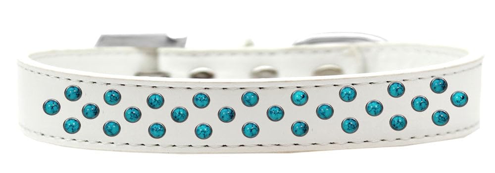Dog, Puppy & Pet Fashion Collar, Southwest Turquoise Pearl Rimsets Sprinkles White 20