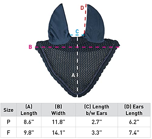 Horze Windsor Ear Net - Peacoat Dark Blue - Horse
