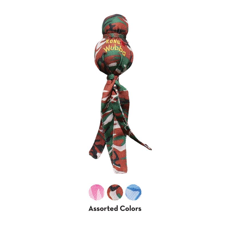 Kong Camo Wubba Dog Toy - Large (Assorted Colors)