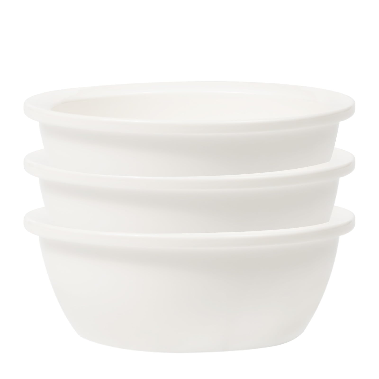 Sunhoo 3 PCS Replacement Ceramic Cat Bowls Pet Dish Microwave and Dishwasher Compatible - Outer Diameter(4.7in/12cm)