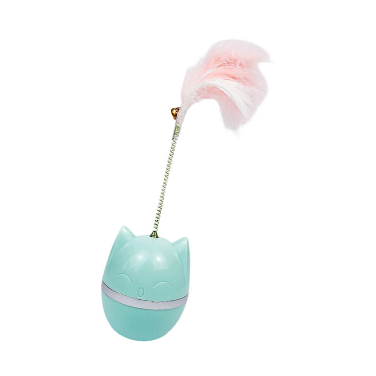 Ecomistiq Fun Interactive Cat Toys Teaser Decor For Cats Kitten Blue| Toys| Supplies |Pet