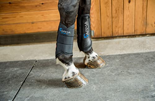 Shires Arma Air Motion Brushing Boots (Cob, Black)