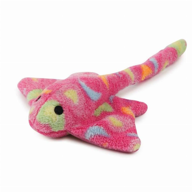 Zanies Sea Charmer Dog Toys, Pink Stingray, 11'