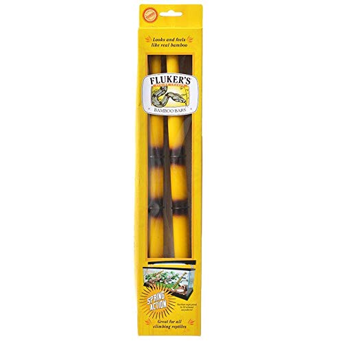 Fluker'S Spring Loaded Bamboo Bars 2 Pack - (Extendable From 10.5'' L - 15'' L) - Pack Of 2