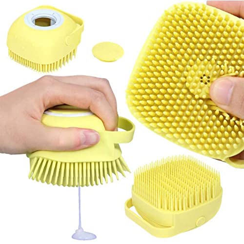 Pet Guard Multifunctional Pet Bath Massage Brush Silicone Foaming Bath Brush Pet Care Hair Removal Beauty Flea Comb Pet Supplies