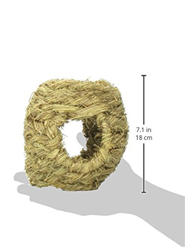 Prevue Hendryx 1094 Nature'S Hideaway Grass Ball Toy, Medium, Black, 7.5'