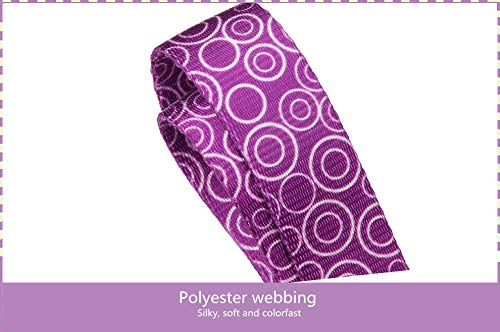 Dazzber Martingale Collars For Dogs, No Pull Anti-Escape Pet Collar, Heavy Duty For Medium And Large Dogs, Adjustable 17 Inch To 25 Inch, Light Purple -C.R.C