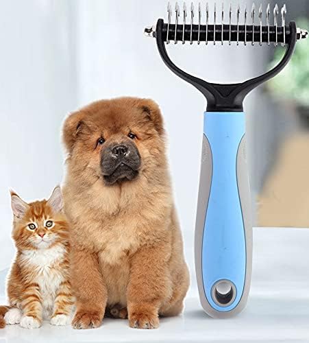 Kittupet Professional Dematting And Deshedding Comb Tool For Pet Grooming (Puppy Puppies Dog & Cat) Gentle Hair Brushes Shedding