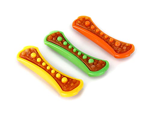 Hartz Chew 'N Clean Dental Duo Dog Treat & Chew Toy, Color Varies, Large, 3 Pack