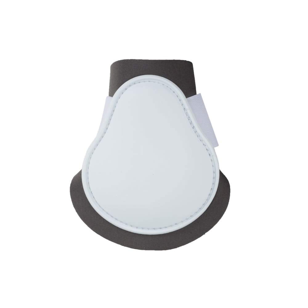 HORZE Chicago Fetlock Rear Boots | Lightweight, Adjustable, Jumping Horse Boots (Pair) - White/Grey - Cob