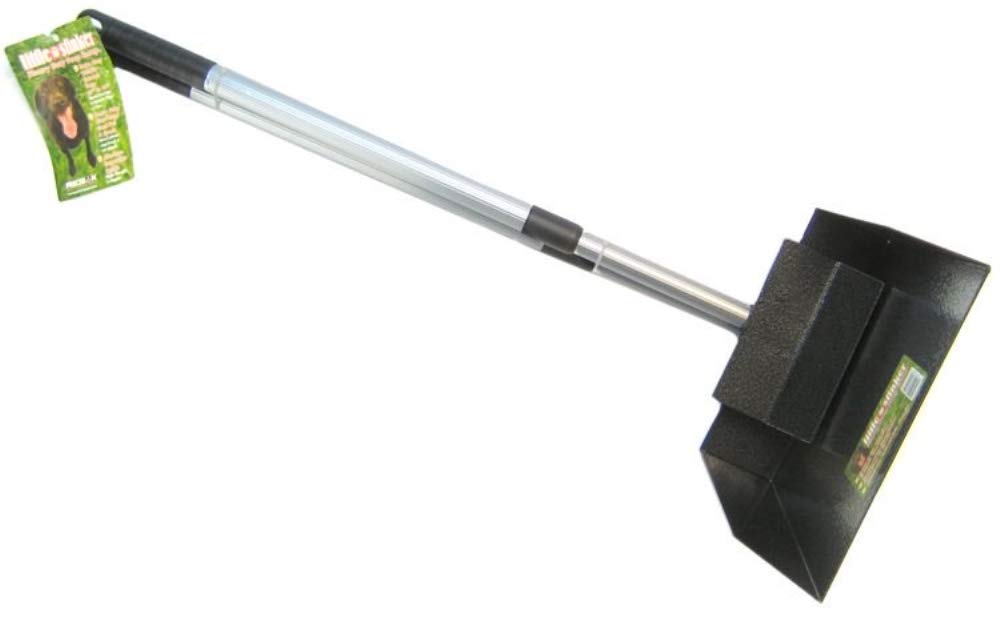 Precision Pet Little Stinker Heavy Duty Pooper Scoop, Extendable Handle, Small, Silver/Black, Model PN66200-KW