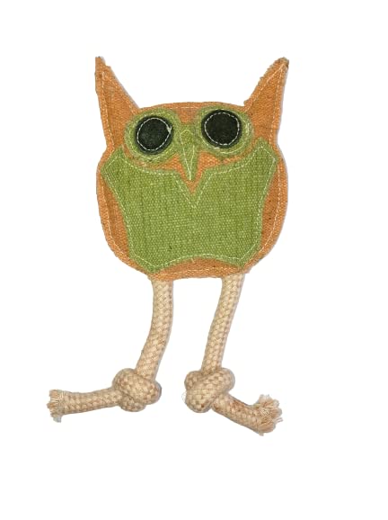 Dog Trust Birla New Age The Airplane Chew Toy For Pets (Owl)(Pack Of 1 Pcs) Jute Toys Fetch Toys Chew Toys Suitable For Small Br