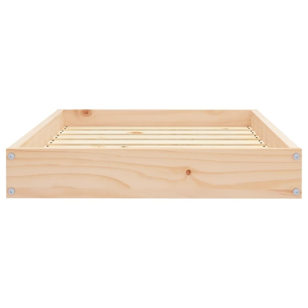 vidaXL Solid Wood Pine Dog Bed, ic Design, Timber Pet Bed with Easy Assembly and Perfect Dimensions for Small to Medium Dogs, Pe