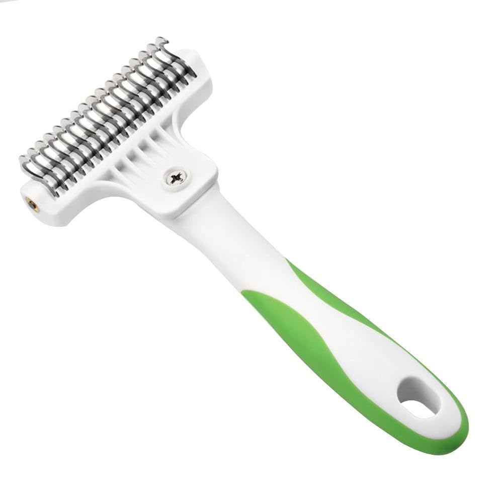 Andis Deshedding Tool for Cats & Dogs - Reduces Shedding 90% - Skin-Friendly Dematting Brush with Non-Slip Handles - 1 Pack