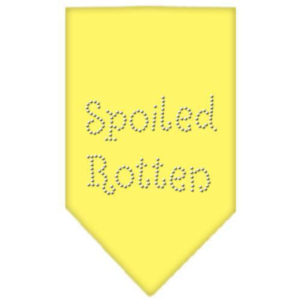 Mirage Pet Products Spoiled Rotten Rhinestone Bandana, Small, Cocoa