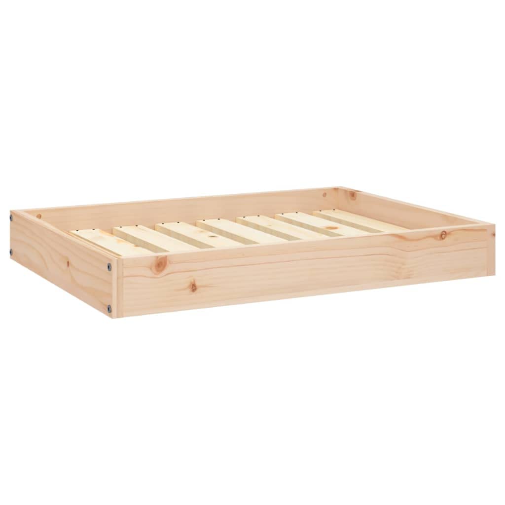 vidaXL Solid Wood Pine Dog Bed, ic Design, Timber Pet Bed with Easy Assembly and Perfect Dimensions for Small to Medium Dogs, Pe