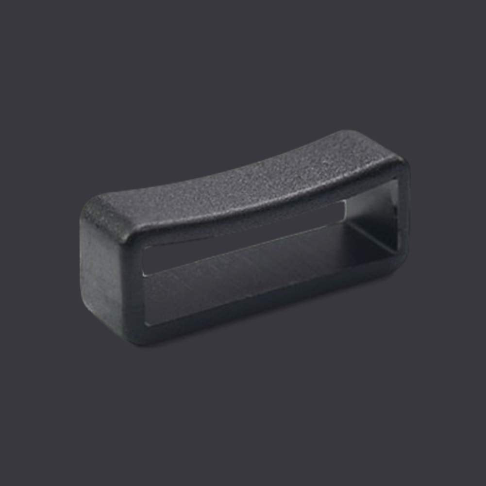 Coobigo 100Pcs Pack Plastic 5/8'' (17Mm) Belt Loop Keeper Dog Collar Harness Backpack Straps Bag Parts Accessories#Flc093 (Black