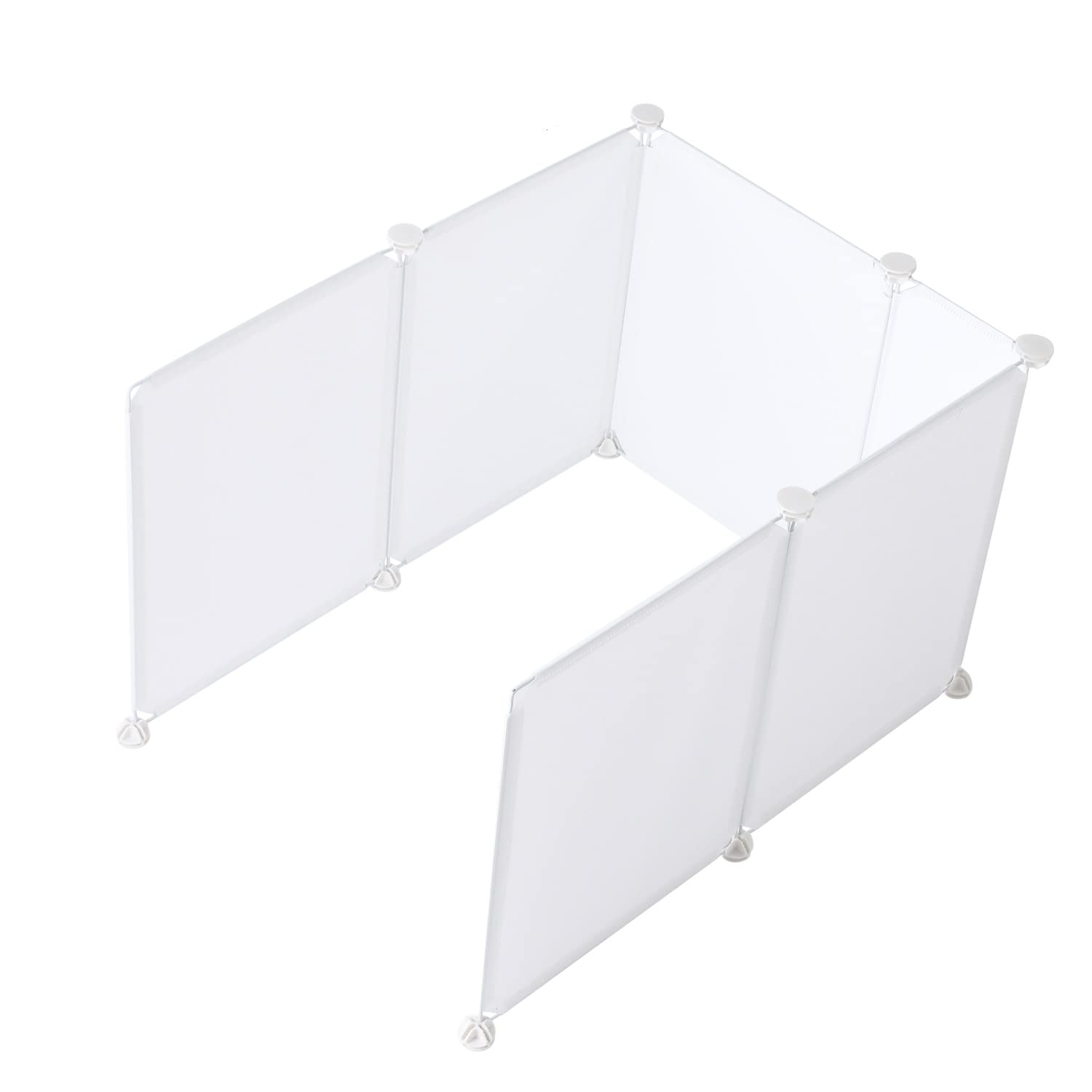 MEEXPAWS Extra Large Cat Litter Box Enclosure, White Plastic, Easy Clean, 27.9''×21.5''×17.6'', Model MP-USGLM-NM