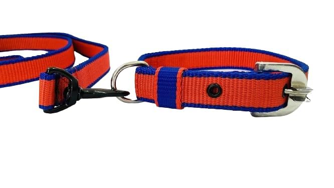 The Bon Bon Multicolor Dog Collar Set With Leash For Dogs | Adjustable Dog Collar And Belts Set|SkinFriendly, Lightweight & Dur