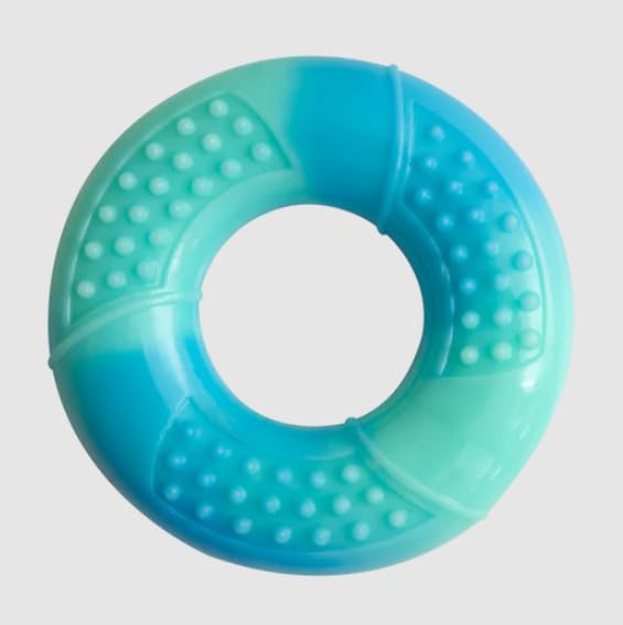Snugarooz Stuff-Arooz Ring Dog Toy - Eco-Conscious, Treat-Dispensing TPR Design - Durable, Textured Chew Toy for Fetch, Toss & I